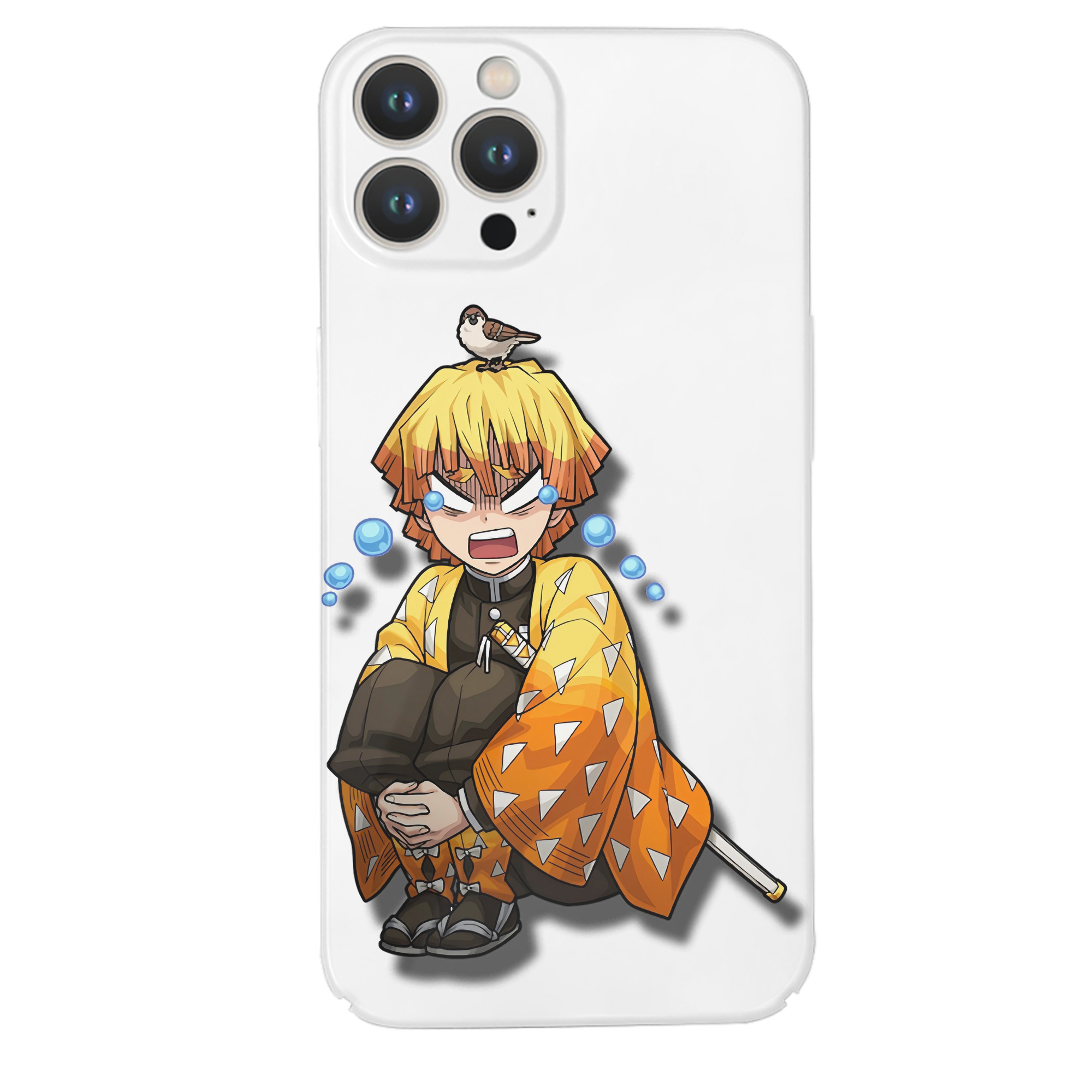 （画像用） 鬼滅の刃（きめつのやいば）我妻 善逸／あがつま ぜんいつ Agatsuma Zenitsu 【iPhone 14シリーズ対応】ハードケース